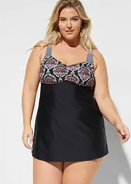 Tankini lungo con slip a vita alta (set 2 pezzi), bonprix