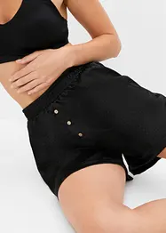 Pantaloni pigiama corti in satin, bonprix