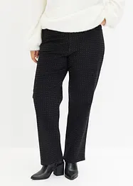 Pantaloni elasticizzati con strass, bonprix