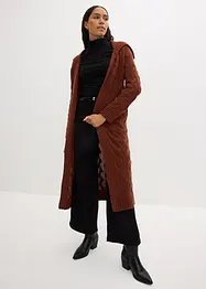 Maxi cardigan in maglia a trecce, bonprix