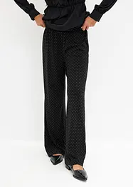 Pantaloni di jersey con strass, bonprix