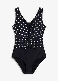 Costume intero con arricciatura e effetto modellante medio, bonprix
