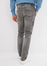 Jeans elasticizzati cargo regular fit, straight, bonprix