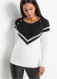 Maglione con bottoni, bonprix