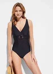 Costume intero con scollatura a V e effetto modellante leggero, bonprix