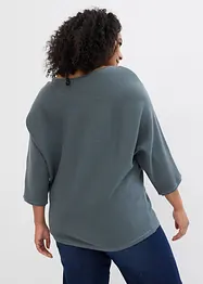 Maglione oversize a costine in misto viscosa, bonprix