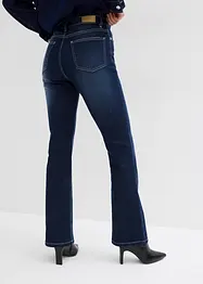 Jeans bootcut elasticizzati, vita alta, bonprix