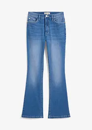 Jeans bootcut elasticizzati, vita alta, bonprix