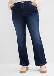 Jeans bootcut elasticizzati a vita alta, bonprix