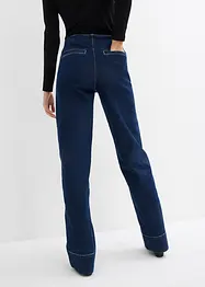 Jeans wide leg elasticizzati a vita media, bonprix