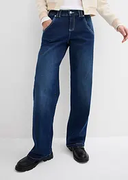 Jeans elasticizzati straight, a vita media, bonprix