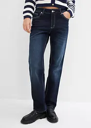 Jeans elasticizzati straight, a vita media, bonprix