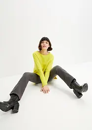 Maglione poncho con occhielli, bonprix