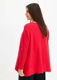 Maglione poncho con occhielli, bonprix