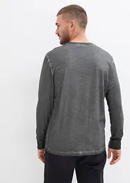 Maglia a maniche lunghe effetto lavato, bonprix