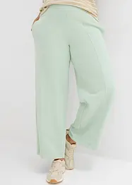 Pantaloni in felpa larghi con cucitura sul davanti, bonprix