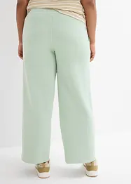 Pantaloni in felpa larghi con cucitura sul davanti, bonprix