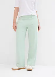 Pantaloni in felpa larghi con cucitura sul davanti, bonprix