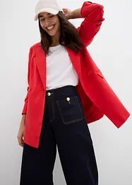 Jeans wide leg elasticizzati a vita media, bonprix