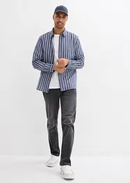 Camicia a maniche lunghe in puro cotone, slim fit, bonprix