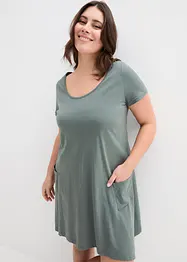Abito corto in cotone con filato fiammato, bonprix