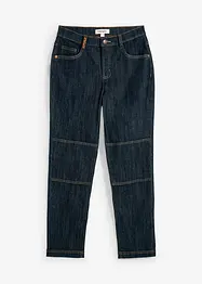 Jeans elasticizzati regular fit, straight con rinforzo al ginocchio, bonprix