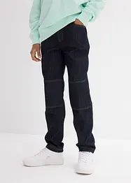 Jeans elasticizzati regular fit, straight con rinforzo al ginocchio, bonprix