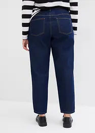 Mom jeans cropped, a vita alta, bonprix