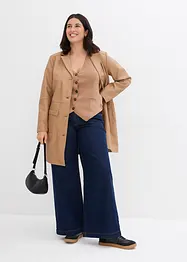 Jeans wide leg extra lunghi, vita media, bonprix