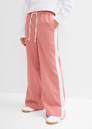 Pantaloni a palazzo con elastico in vita e fasce a contrasto, bonprix