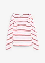 Maglia a maniche lunghe con scollo quadrato, bonprix