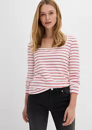 Maglia a maniche lunghe con scollo quadrato, bonprix