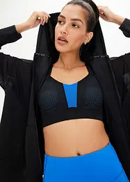 Giacca tecnica sportiva oversize con mesh trasparente, bonprix