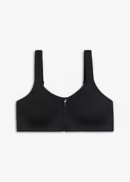 Reggiseno sportivo con chiusura anteriore e sostegno leggero, bonprix