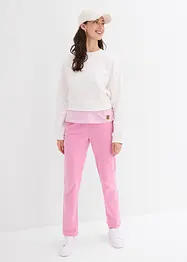 Pantaloni sportivi  elasticizzati con cotone biologico, bonprix