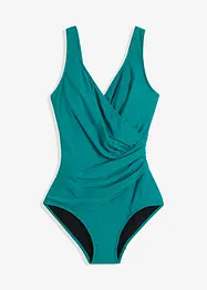 Costume intero incrociato con effetto modellante medio, bonprix