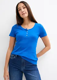 Maglia serafino in puro cotone biologico, bonprix