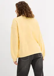 Felpa oversize in puro cotone, bonprix