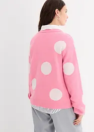 Maglione oversize a pois, bonprix