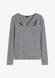 Maglia a maniche lunghe con particolare alla scollatura, bonprix