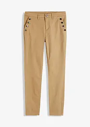 Pantaloni in twill elasticizzato, bonprix