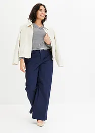 Maglia a maniche lunghe con particolare alla scollatura, bonprix