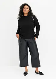 Pantaloni culotte in similpelle, bonprix