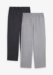 Pantaloni pigiama lunghi in jersey (pacco da 2), bonprix