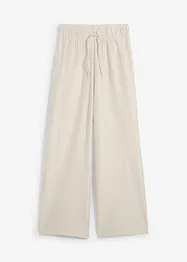 Pantaloni in jersey a righe con cordoncino, bonprix