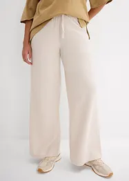 Pantaloni in jersey a righe con cordoncino, bonprix