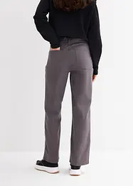 Pantaloni in twill di misto cotone elasticizzato, bonprix