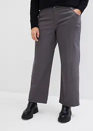 Pantaloni in twill di misto cotone elasticizzato, bonprix