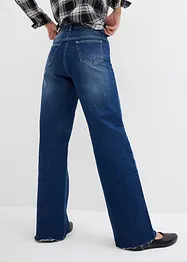 Jeans wide leg, a vita alta, bonprix