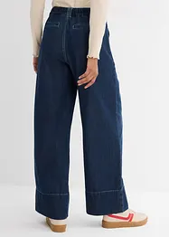 Jeans wide leg, a vita alta, bonprix